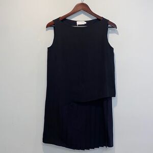 Mila Schon pleated black dress